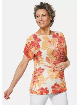 Пуловер GOLDNER, цвет papaya/gemustert