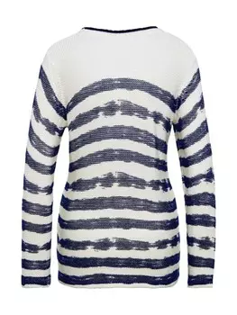 Пуловер GOLDNER Druckpullover Sportlich-femininer Druckpullover, цвет wei/gemustert