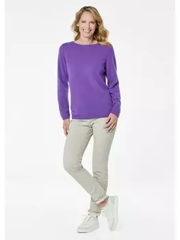 Пуловер GOLDNER Kaschmirpullover, фиолетовый