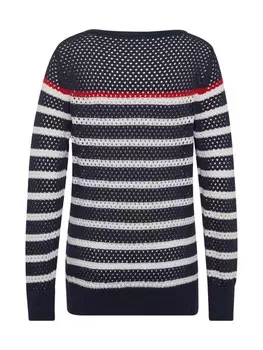 Пуловер GOLDNER Strickpullover, цвет marine/gestreift