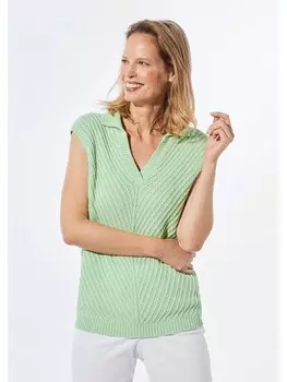 Пуловер GOLDNER Stricktop, цвет salbei