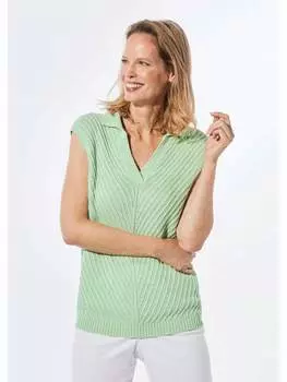 Пуловер GOLDNER Stricktop, цвет salbei