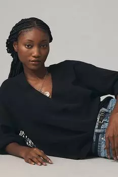 Пуловер Good American свободный, черный