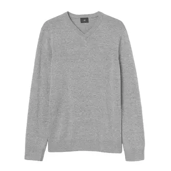 Пуловер H&amp;M V-neck Cotton, серый