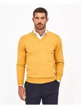 Пуловер Hackett London, желтый