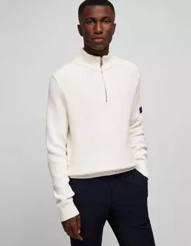 Пуловер HECHTER PARIS Rippstrick Troyer, белый