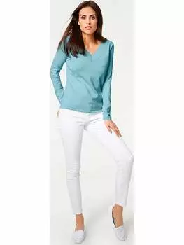 Пуловер Heine, бирюзовый