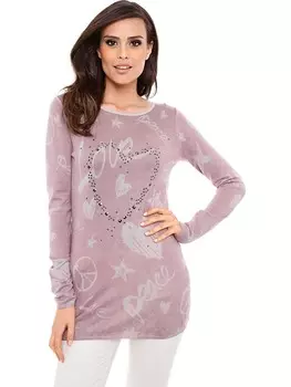 Пуловер Heine, цвет rosa/grau