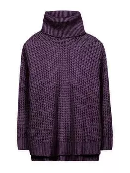 Пуловер Herrlicher Rollkragen, цвет aubergine