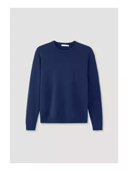 Пуловер Hessnatur Regular aus reinem Kaschmir, синий