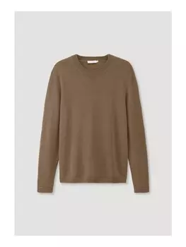 Пуловер Hessnatur Regular aus reiner Bio Baumwolle, кэмел