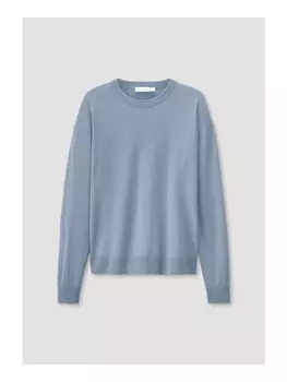 Пуловер Hessnatur Regular, цвет helles jeansblau