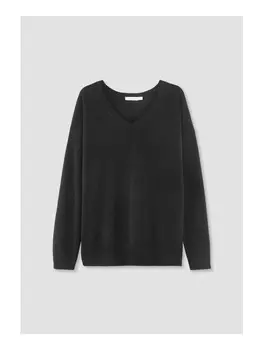 Пуловер Hessnatur Relaxed, черный