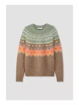 Пуловер Hessnatur Relaxed, цвет seegras