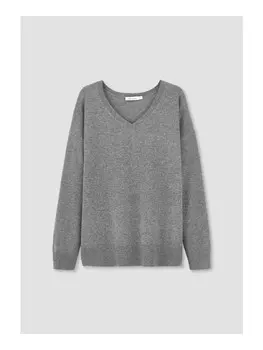 Пуловер Hessnatur Relaxed, серый