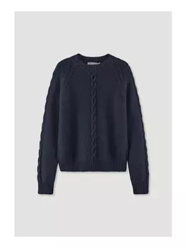 Пуловер Hessnatur Relaxed, синий