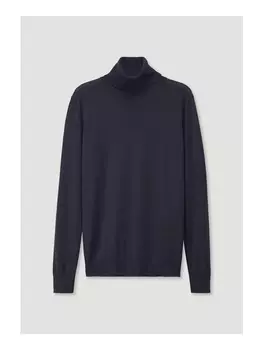 Пуловер Hessnatur Rollkragen Regular, синий