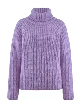 Пуловер Hessnatur Rollkragen Relaxed aus Alpaka, фиолетовый