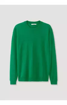 Пуловер Hessnatur, зеленый