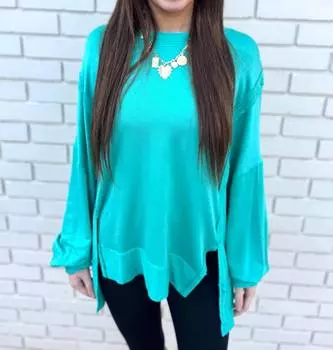 Пуловер Hi-Low цвета Mint Ces Femme