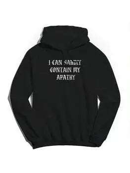 Пуловер хлопковый Pop Creature Apathy с капюшоном, черный