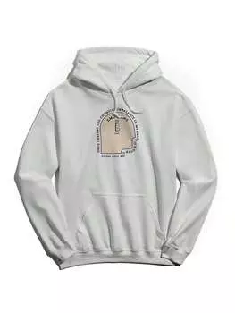 Пуловер хлопковый Pop Creature Chemical Imbalance с капюшоном, белый