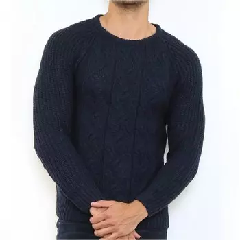 Пуловер HopenLife WOOLIES, темно синий