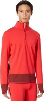 Пуловер Hot Chillys Micro Elite Chamois Color-Block Zip-T, цвет Modern/Granite