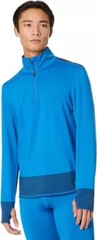 Пуловер Hot Chillys Micro Elite Chamois Color-Block Zip-T, цвет Thriller/Granite