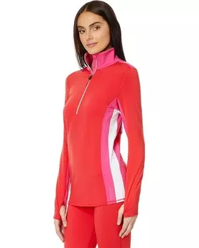 Пуловер Hot Chillys Micro Elite Chamois Color-Block Zip-T, цвет Modern/Fuchsia/White