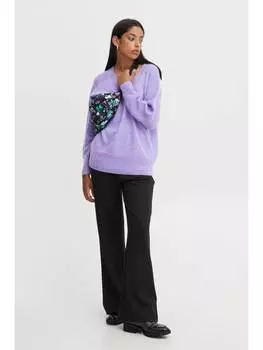 Пуловер ICHI, фиолетовый