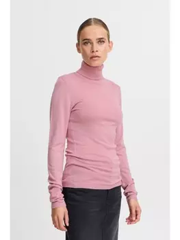 Пуловер ICHI Rollkragen, розовый