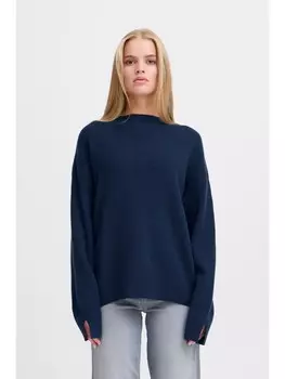 Пуловер ICHI Rollkragenpullover, синий