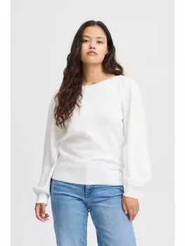 Пуловер ICHI Strick, белый