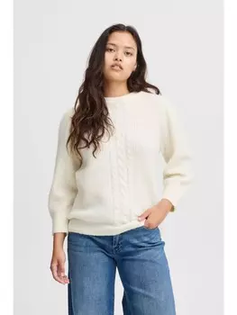 Пуловер ICHI Strick, белый