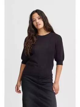 Пуловер ICHI Strick, черный