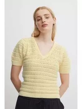 Пуловер ICHI, желтый