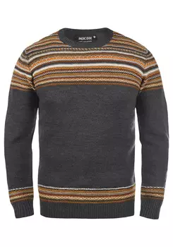 Пуловер INDICODE Strick IDLurdes, серый
