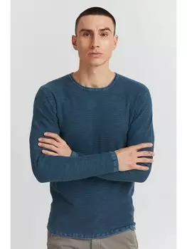 Пуловер INDICODE Strickpullover IDKarpo 30412MM Herren Feinstrickpullover, синий