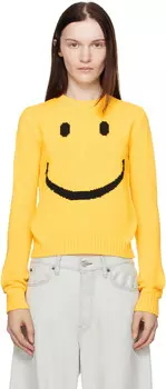 Пуловер из хлопковой смеси Smiley Sweater Moschino