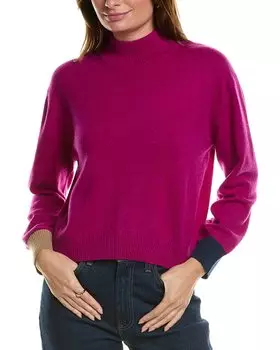 Пуловер из кашемира Forte Cashmere Crop, розовый