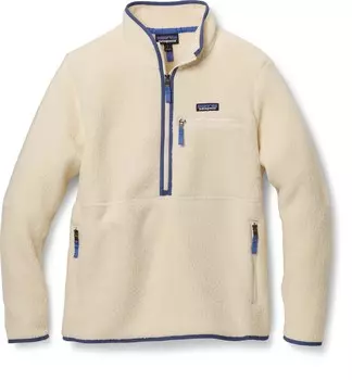 Пуловер из сумчатого флиса в стиле ретро с ворсом - женский Patagonia, хаки