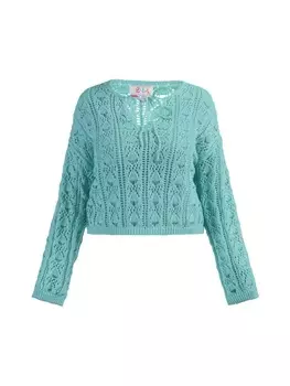 Пуловер IZIA, бирюзовый