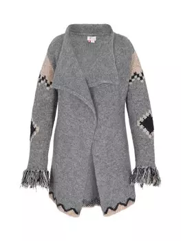 Пуловер IZIA Cardigan, цвет grau mehrfarbig