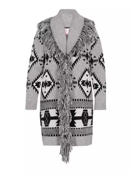 Пуловер IZIA Cardigan, цвет schwarz mehrfarbig