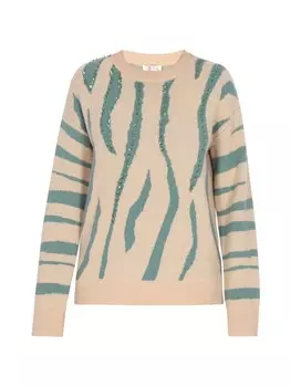 Пуловер IZIA, цвет beige trkis