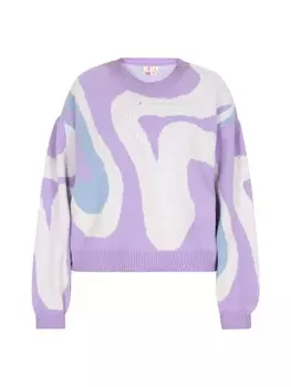 Пуловер IZIA, цвет weiss hellrosa aqua lavendel