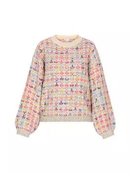 Пуловер IZIA, цвет wollweiss mehrfarbig