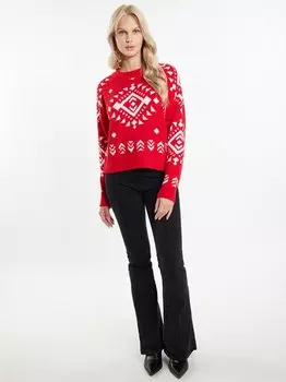 Пуловер Izia, красный