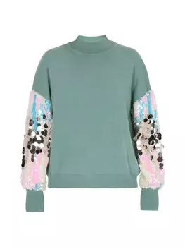 Пуловер IZIA Pullover, цвет Aqua